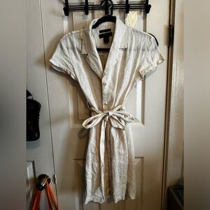 Linen Button Up Dress